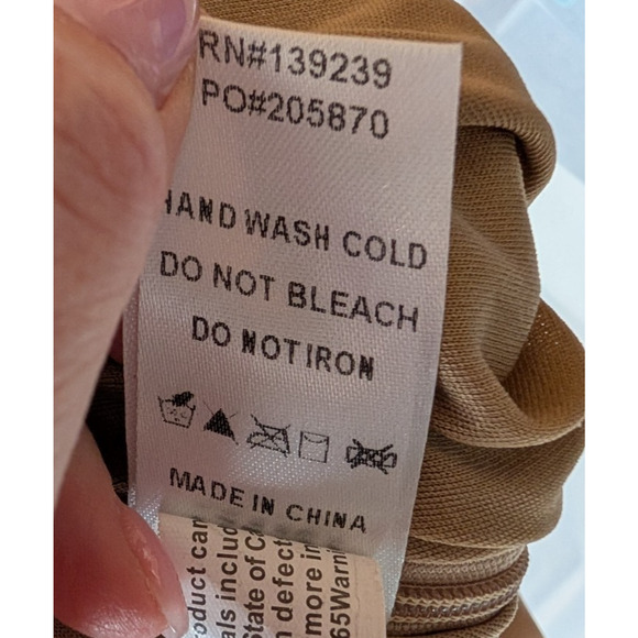 Do + Be Faux Leather Ruffle Skort Tan High Waist Mini Skort Medium Festival Boho - Picture 8 of 9